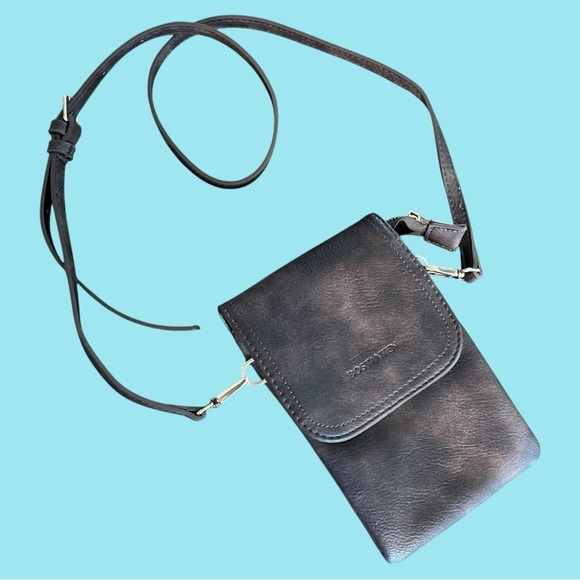 Bostanten Handbags - Bostanten brown faux leather adjustable crossbody bag gold hardware
